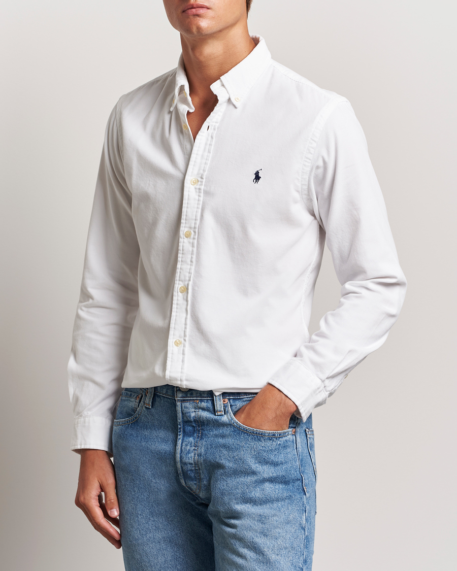 Herr |  | Polo Ralph Lauren | Slim Fit Corduroy Shirt White