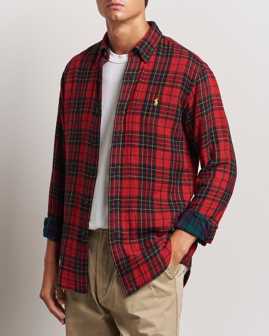 Herr |  | Polo Ralph Lauren | Custom Fit Double Faced Checked Shirt Red/Black