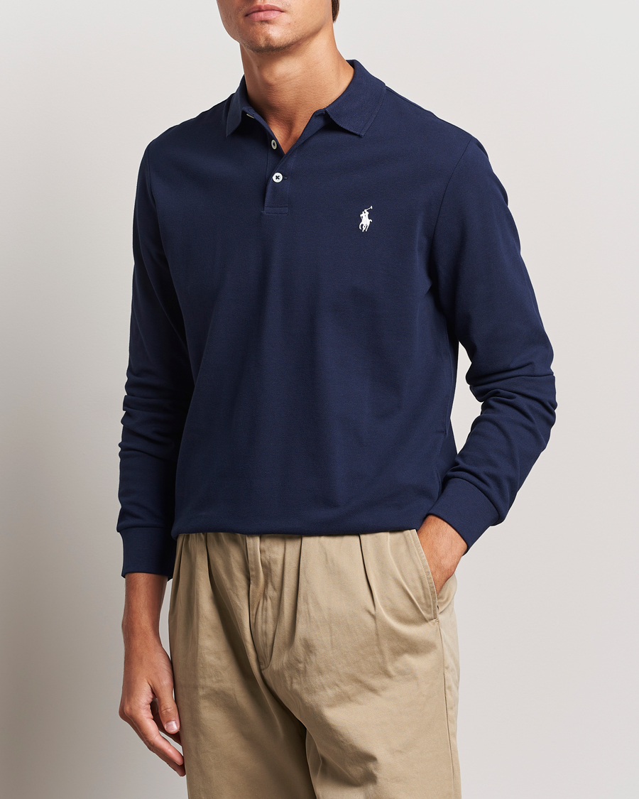 Herr |  | Polo Ralph Lauren | Custom Slim Fit Long Sleeve Polo Refined Navy