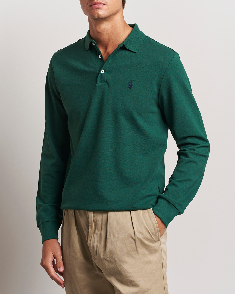 Herr |  | Polo Ralph Lauren | Custom Slim Fit Long Sleeve Polo Vintage Pine