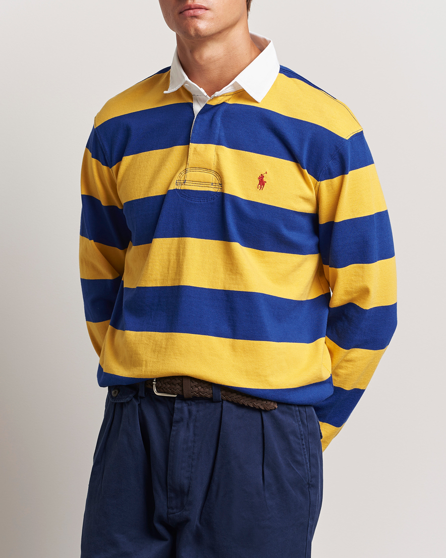 Herr |  | Polo Ralph Lauren | Jersey Striped Rugger Yellow/Classic Azure