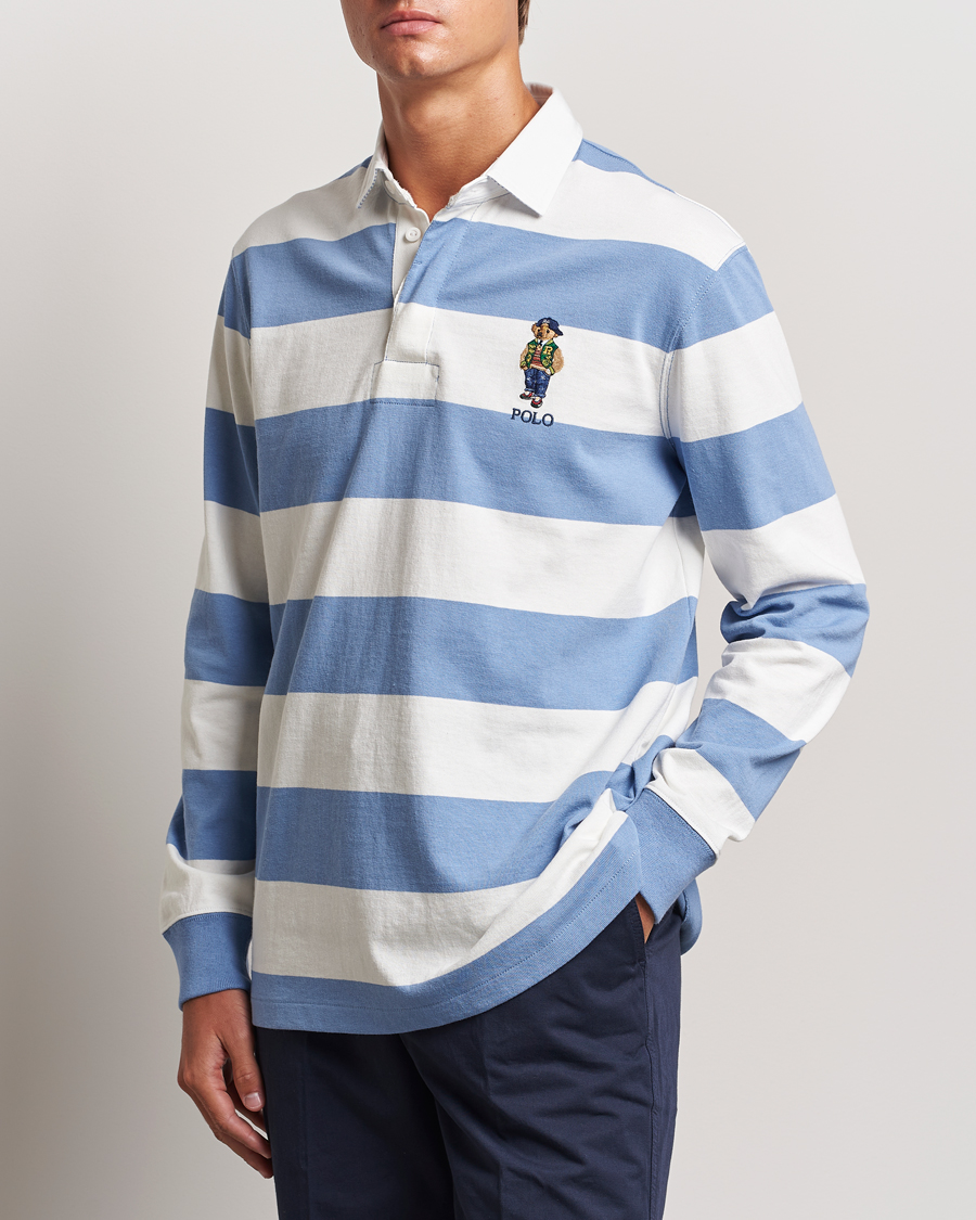 Herr |  | Polo Ralph Lauren | Striped Rugby Varsity Bear Campus  Blue/White