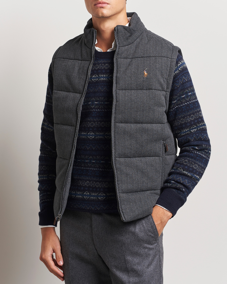 Herr |  | Polo Ralph Lauren | Quilted Vest Stadium Grey Heather Herringbone