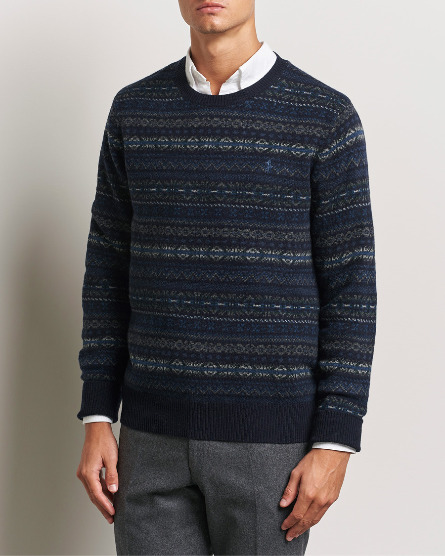 Herr |  | Polo Ralph Lauren | Wool Fairisle Sweater Navy Combo