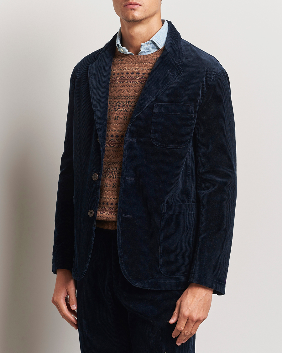 Herr | Kavaj | Polo Ralph Lauren | Corduroy Stretch Blazer Aviator Navy