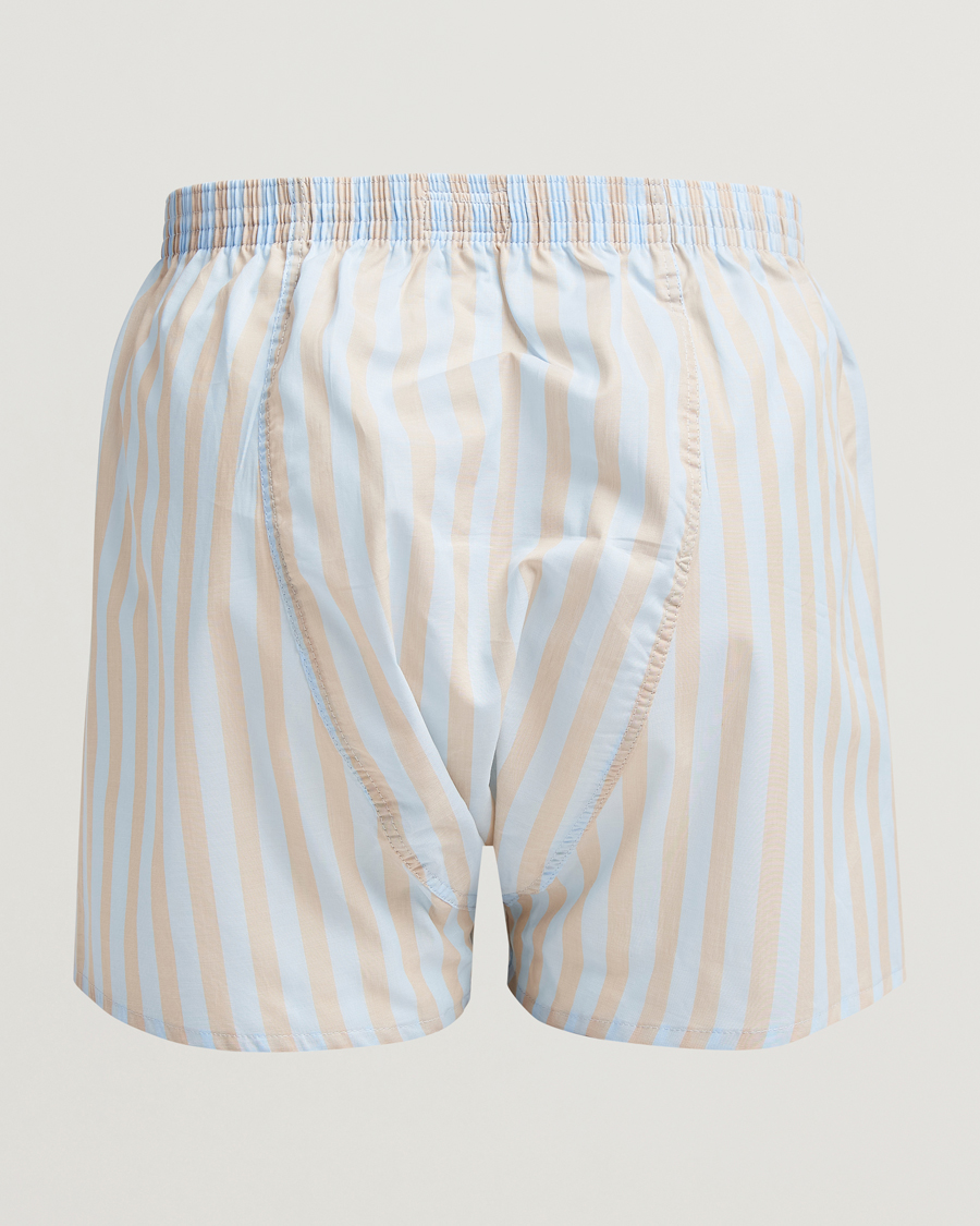 Herr |  | Derek Rose | Classic Fit Woven Cotton Boxer Shorts Light Blue