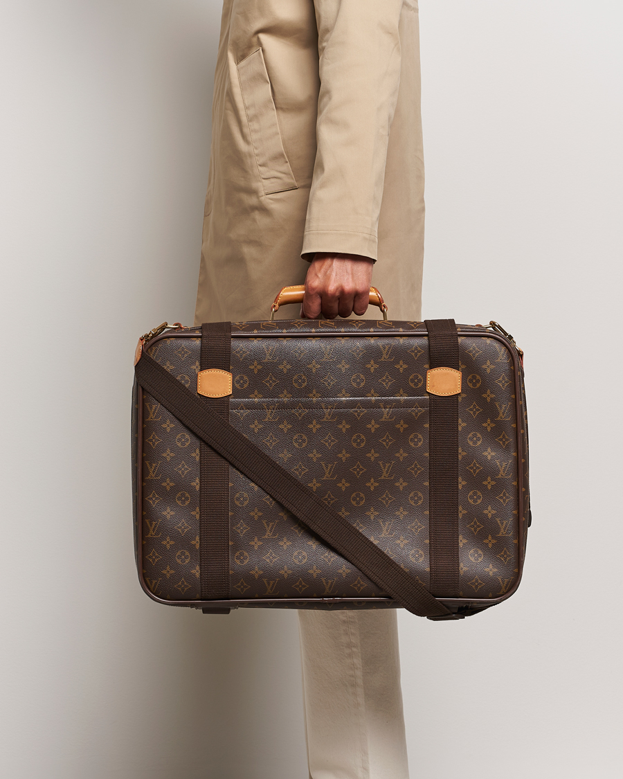 Herr | Pre-Owned & Vintage Bags | Louis Vuitton Pre-Owned | Satellite Suitcase 53 Monogram 