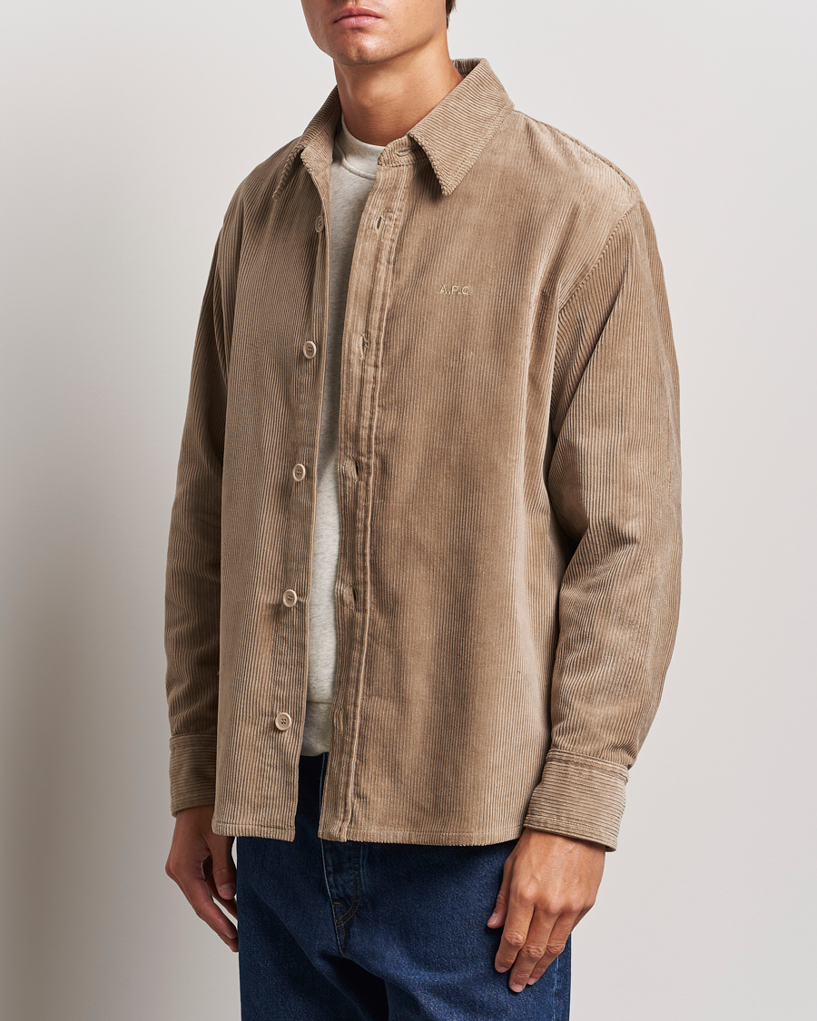 Herr |  | A.P.C. | Bobby Corduroy Overshirt Beige