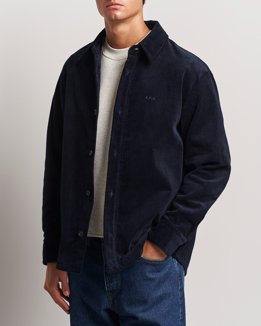 Herr |  | A.P.C. | Bobby Corduroy Overshirt Dark Navy