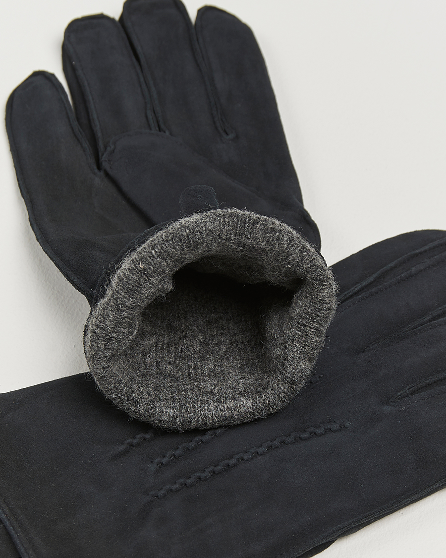 Herr | Handskar | Amanda Christensen | Lined Suede Gloves Black