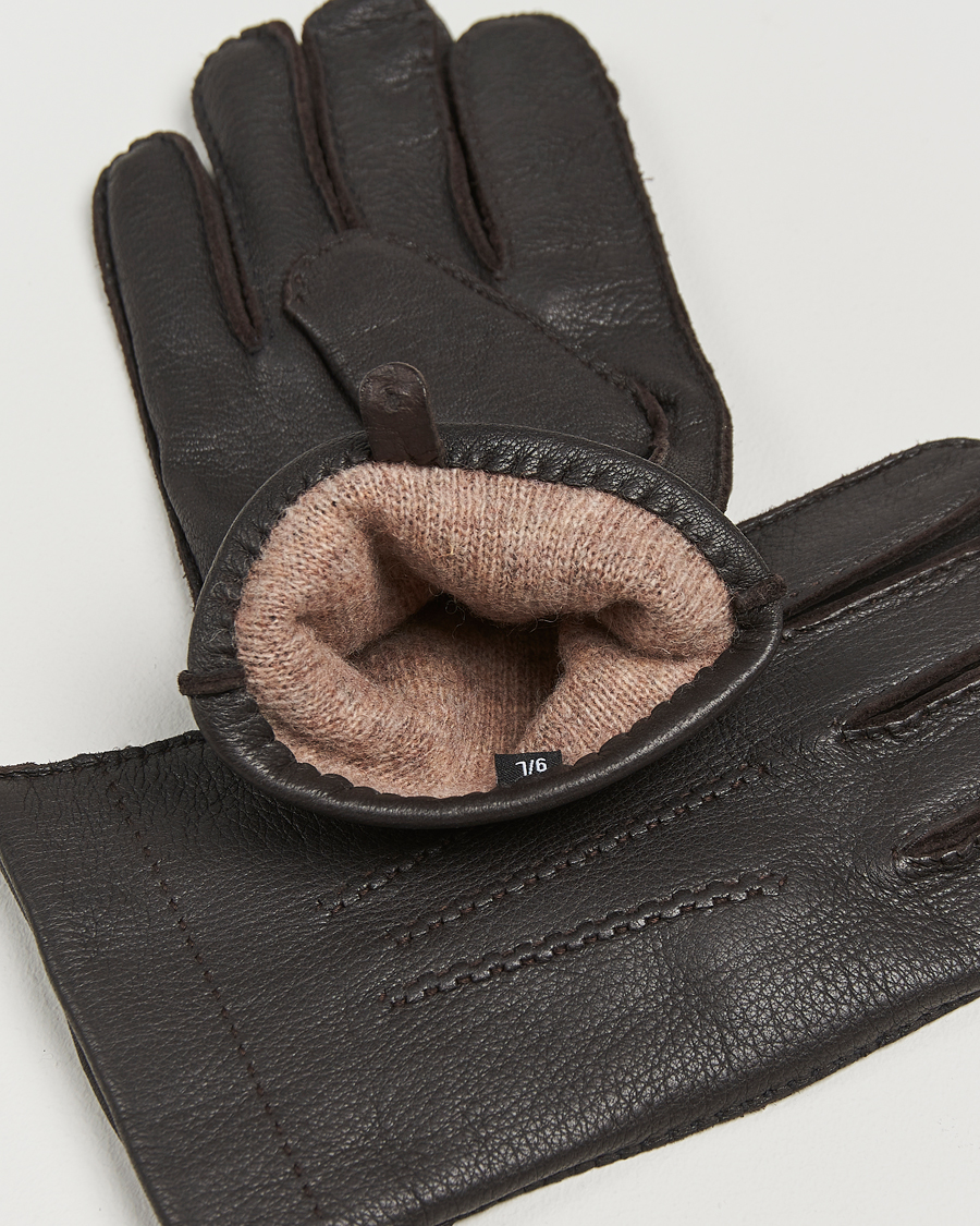 Herr |  | Amanda Christensen | Lined Deerskin Gloves Brown