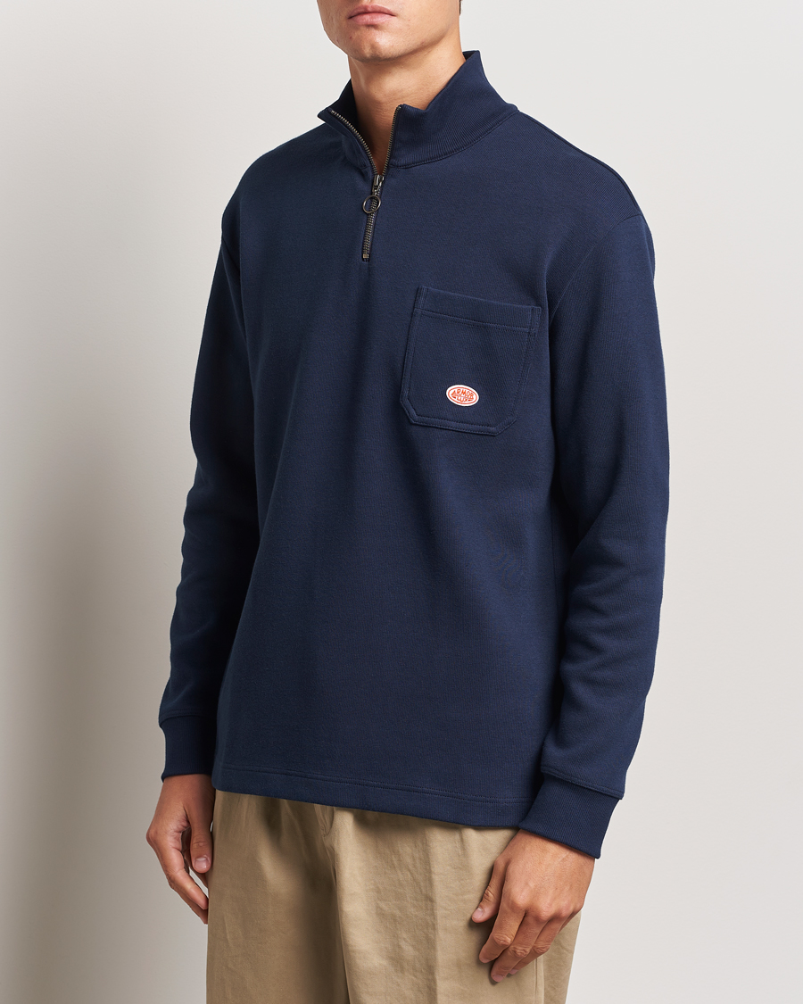 Herr |  | Armor-lux | Camionneur Half Zip Sweater Rich Navy