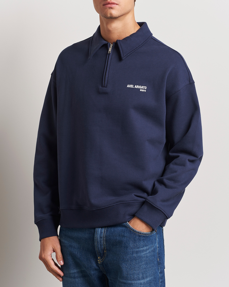 Herr |  | Axel Arigato | Remi Half Zip Sweater Navy