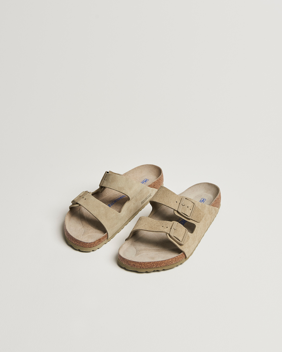 Herr | Skor | BIRKENSTOCK | Arizona Soft Footbed Faded Khaki Suede