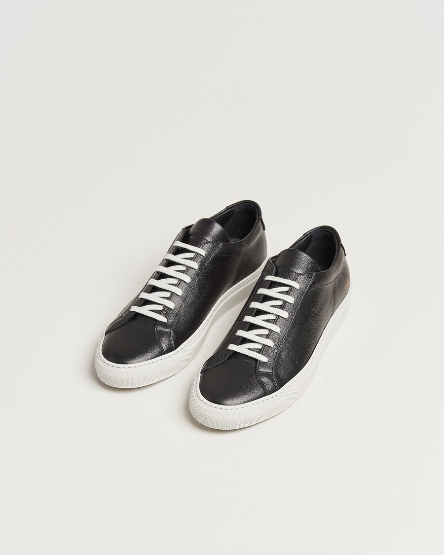 Herr |  | Common Projects | Original Achilles Pebbled Leather Sneaker Black