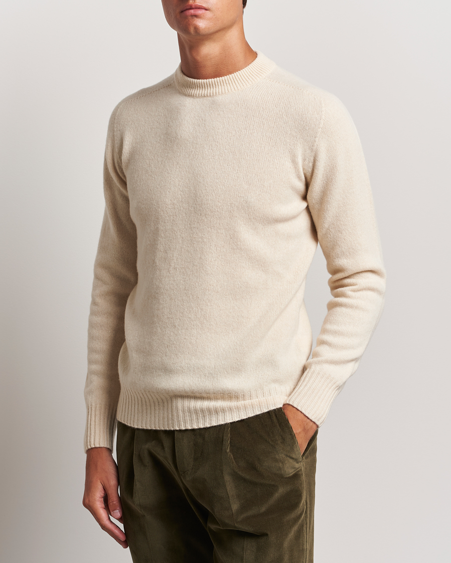 Herr | Wardrobe basics | Altea | Wool/Cashmere Crew Neck Pullover Latte