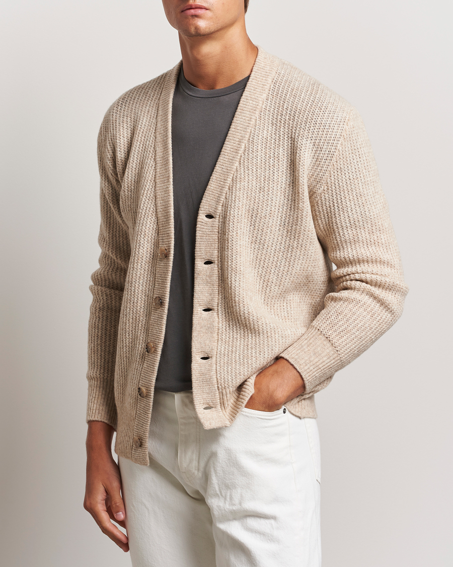 Herr |  | Altea | Soft Rib Stich Cardigan Cream