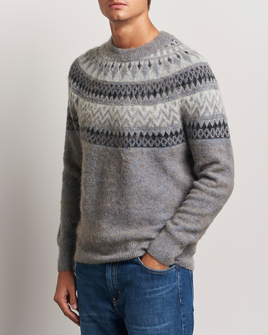 Herr |  | Altea | Wool/Cashmere Norwegian Sweater Grey