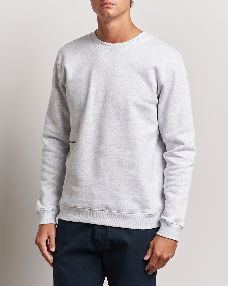 Herr |  | Dondup | Logo Crew Neck Sweatshirt Grey Melange