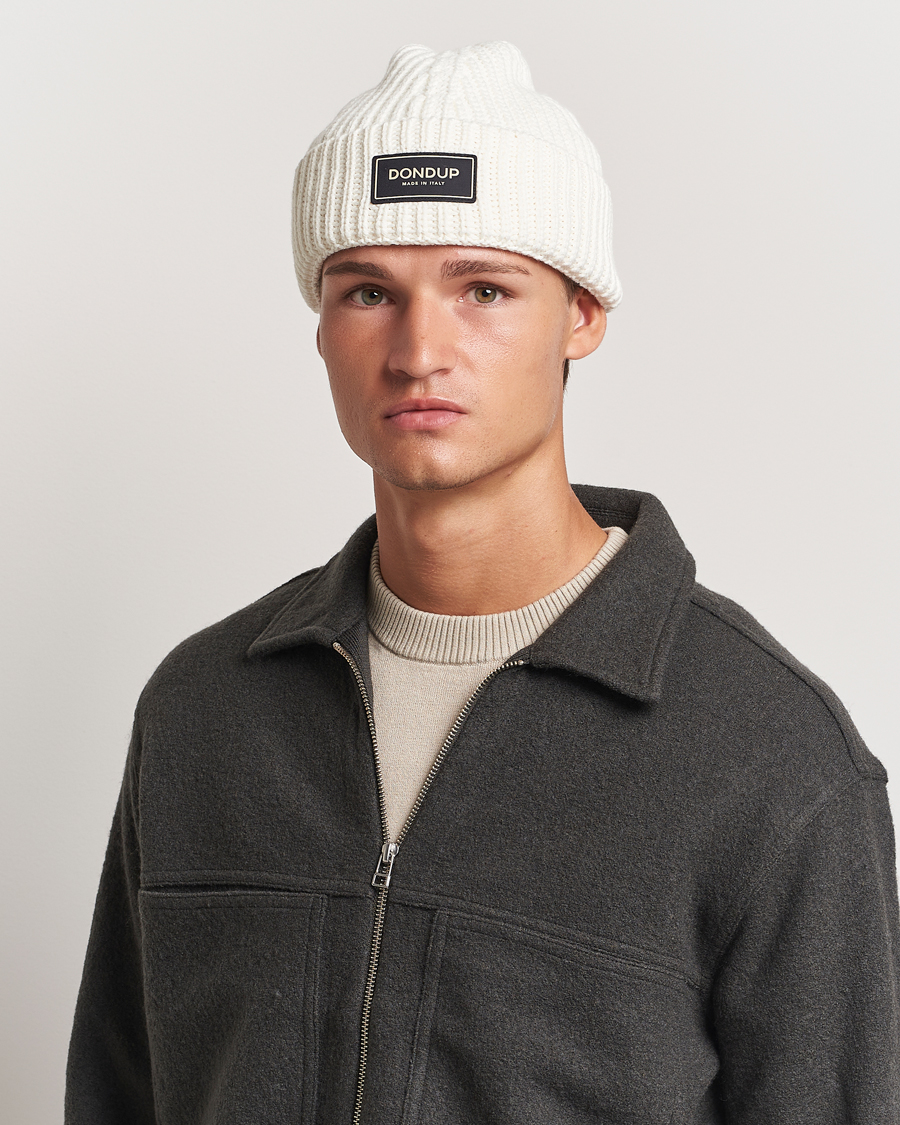 Herr |  | Dondup | Ribbed Beanie Off White