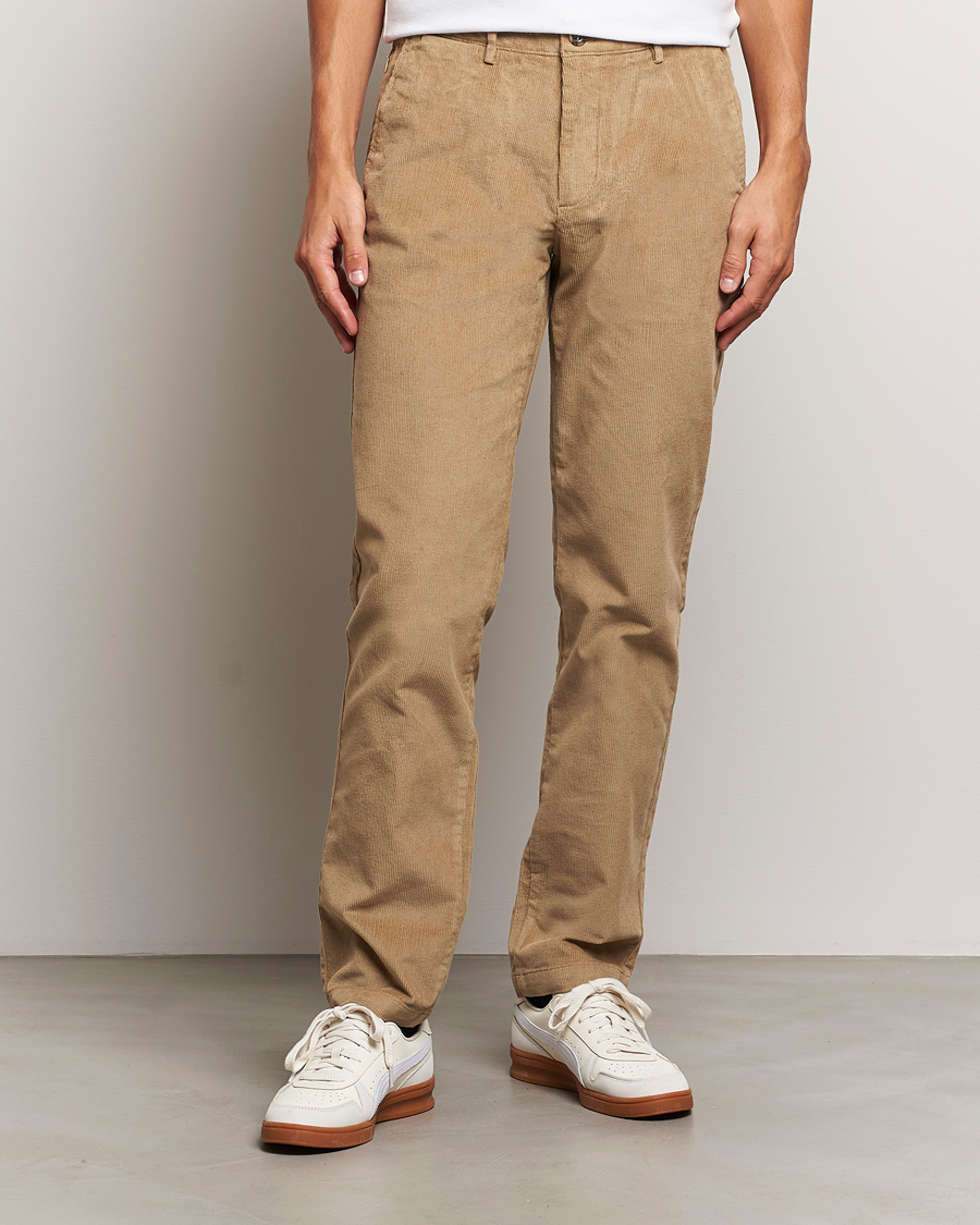 Herr | Manchesterbyxor | Dockers | Slim Cotton Corduroy Chino Harvest Gold