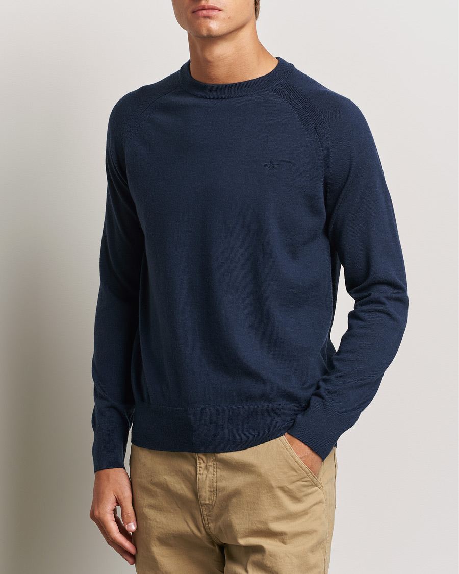 Herr |  | Dockers | Washable Merino Crewneck Navy Blazer