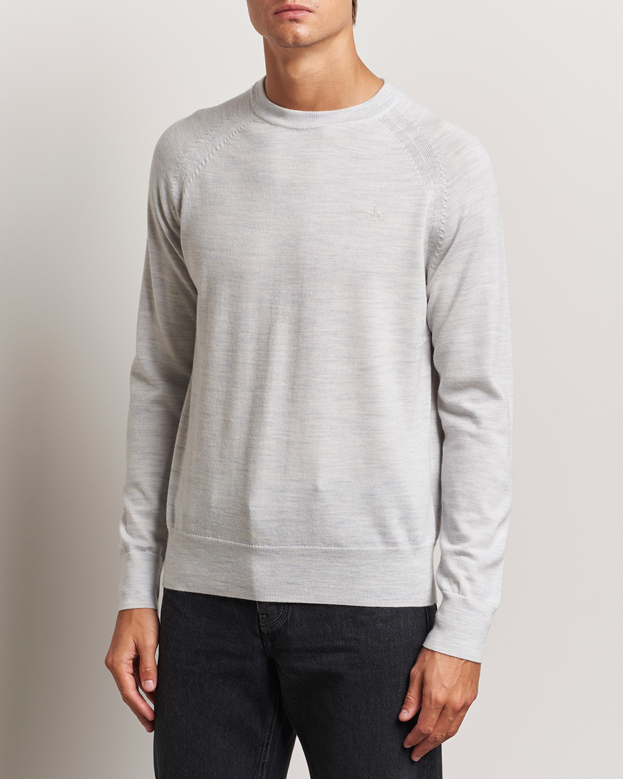 Herr |  | Dockers | Washable Merino Crewneck Light Grey