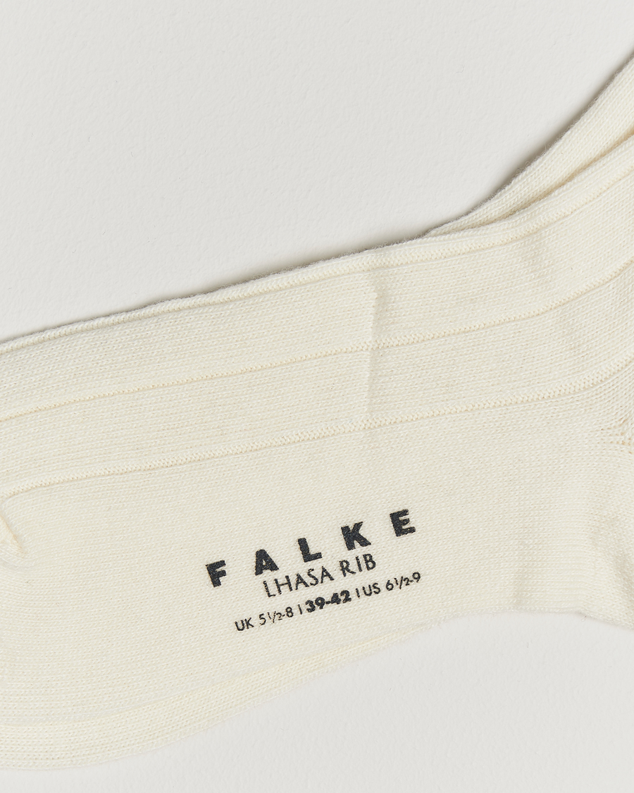 Herr |  | Falke | Lhasa Cashmere Socks Off White