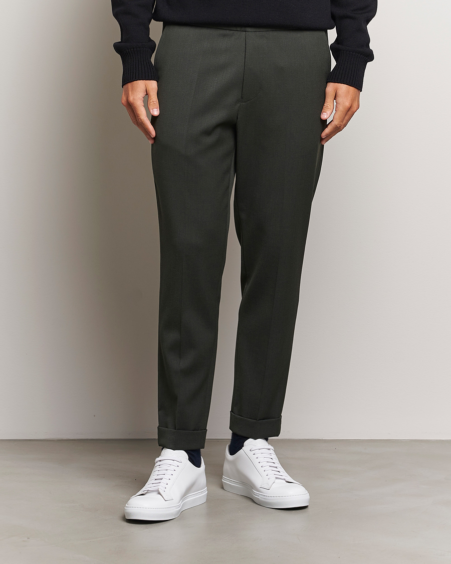 Herr |  | Filippa K | Terry Wool Trousers Green Melange