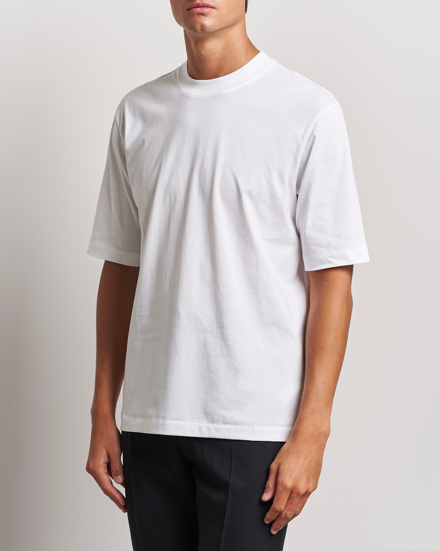 Herr |  | Filippa K | Mock Neck T-Shirt White