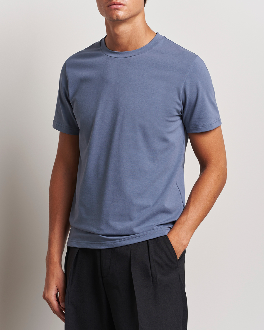 Herr |  | Filippa K | Soft Lycra T-Shirt Grey Blue