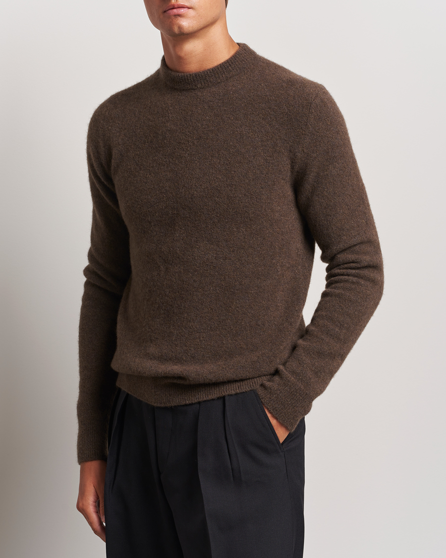 Herr | Tröjor | Filippa K | Yak Knitted Sweater Driftwood