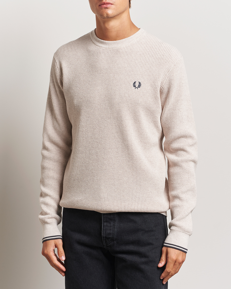 Herr |  | Fred Perry | Waffle Stitch Jumper Porriged Marl