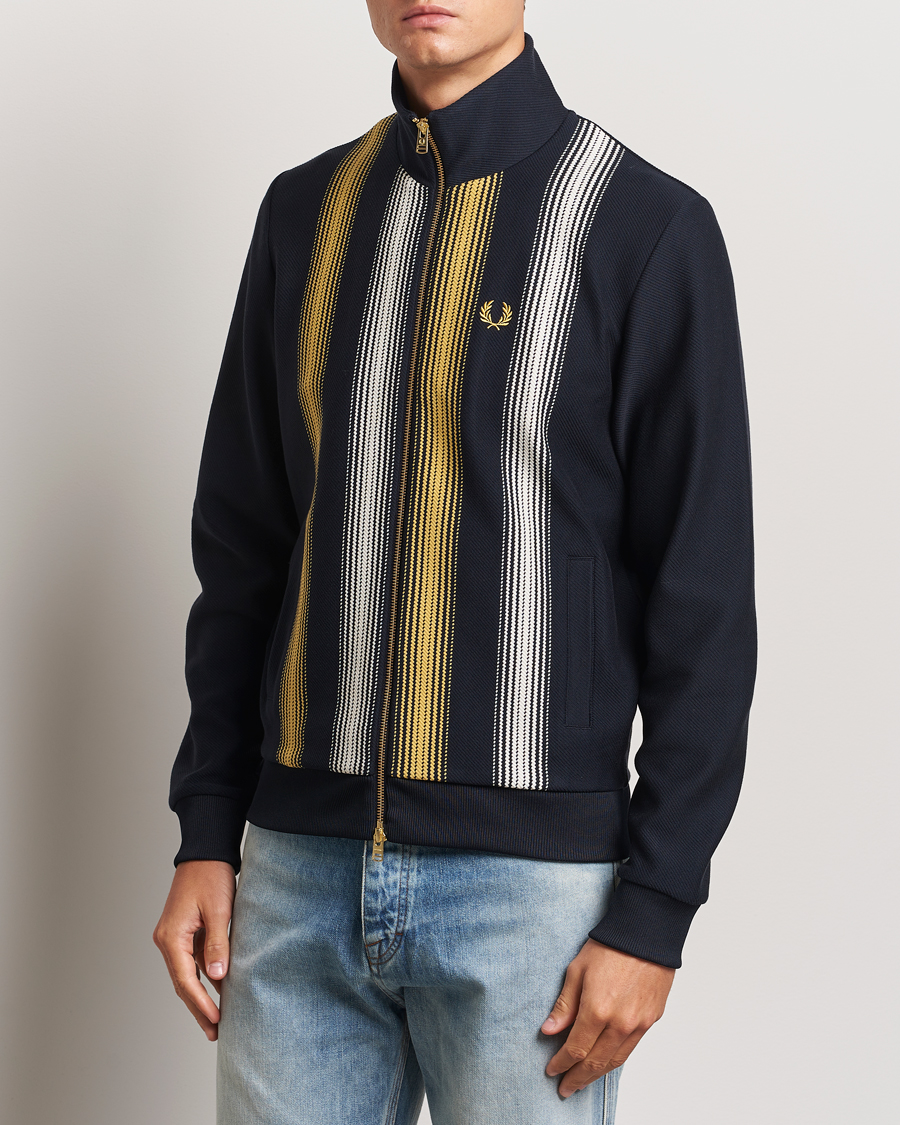 Herr |  | Fred Perry | Ombre Striped Track Jacket Navy