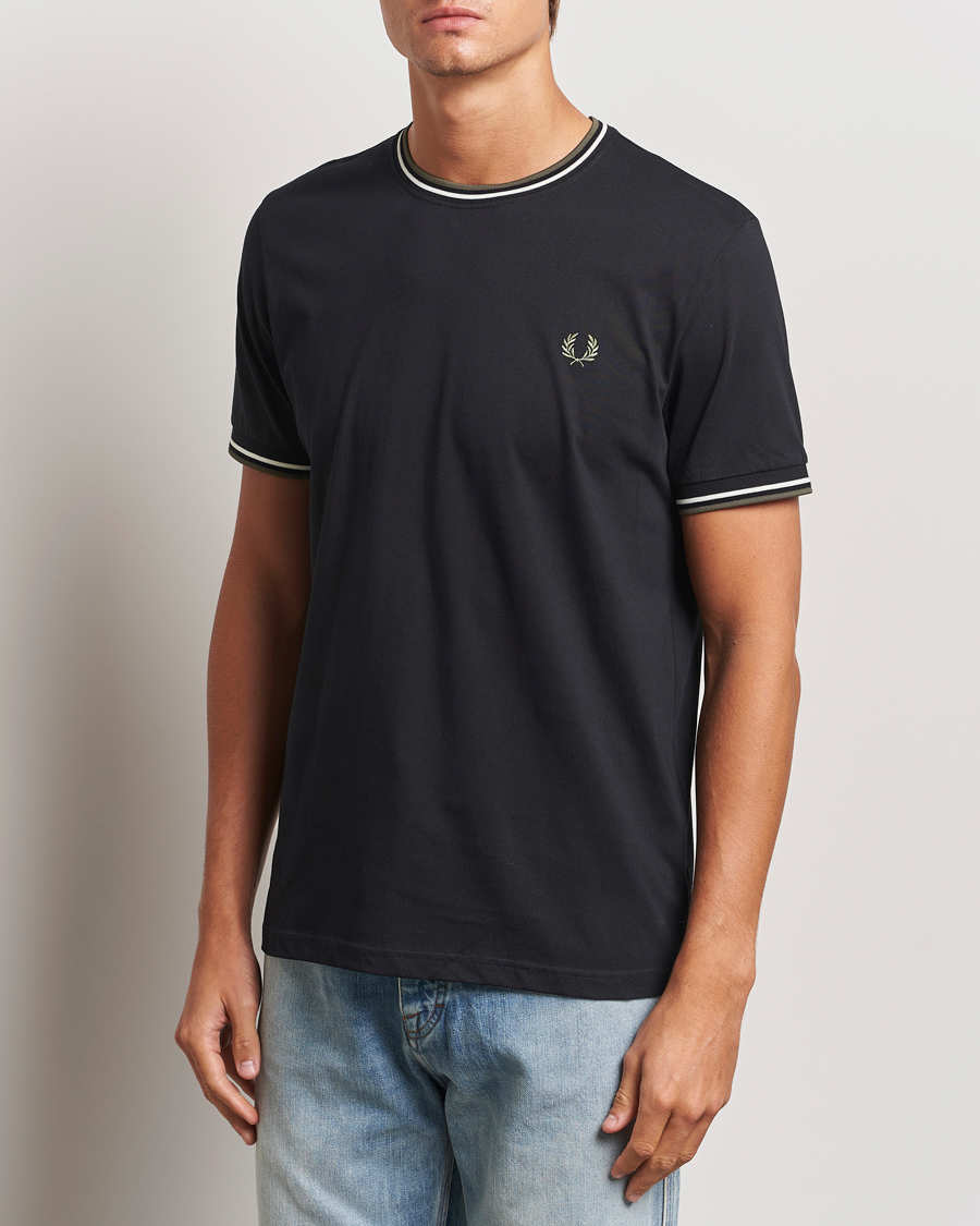 Herr |  | Fred Perry | Twin Tipped T-Shirt Black