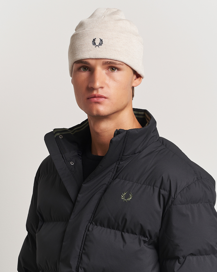 Herr |  | Fred Perry | Merino Wool Beanie Porriged Marl