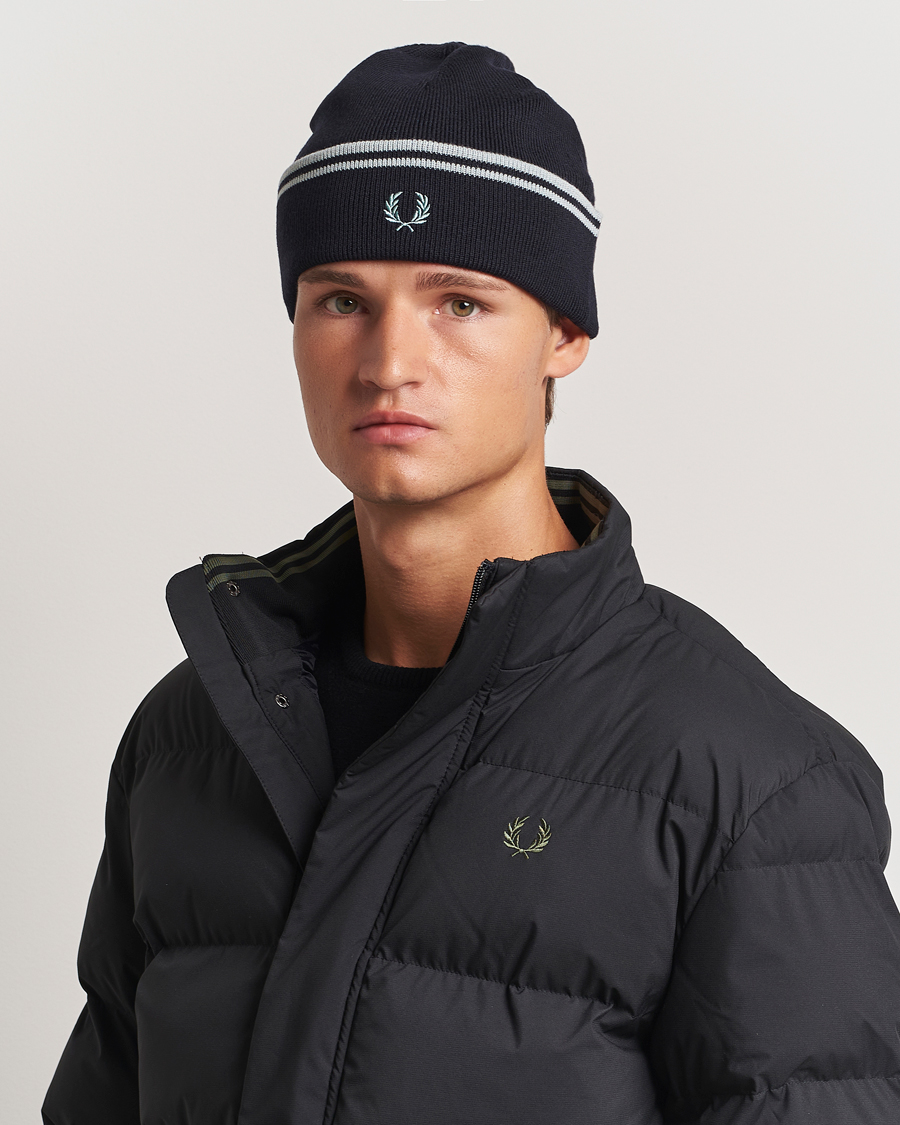 Herr |  | Fred Perry | Twin Tipped Merino Beanie Navy