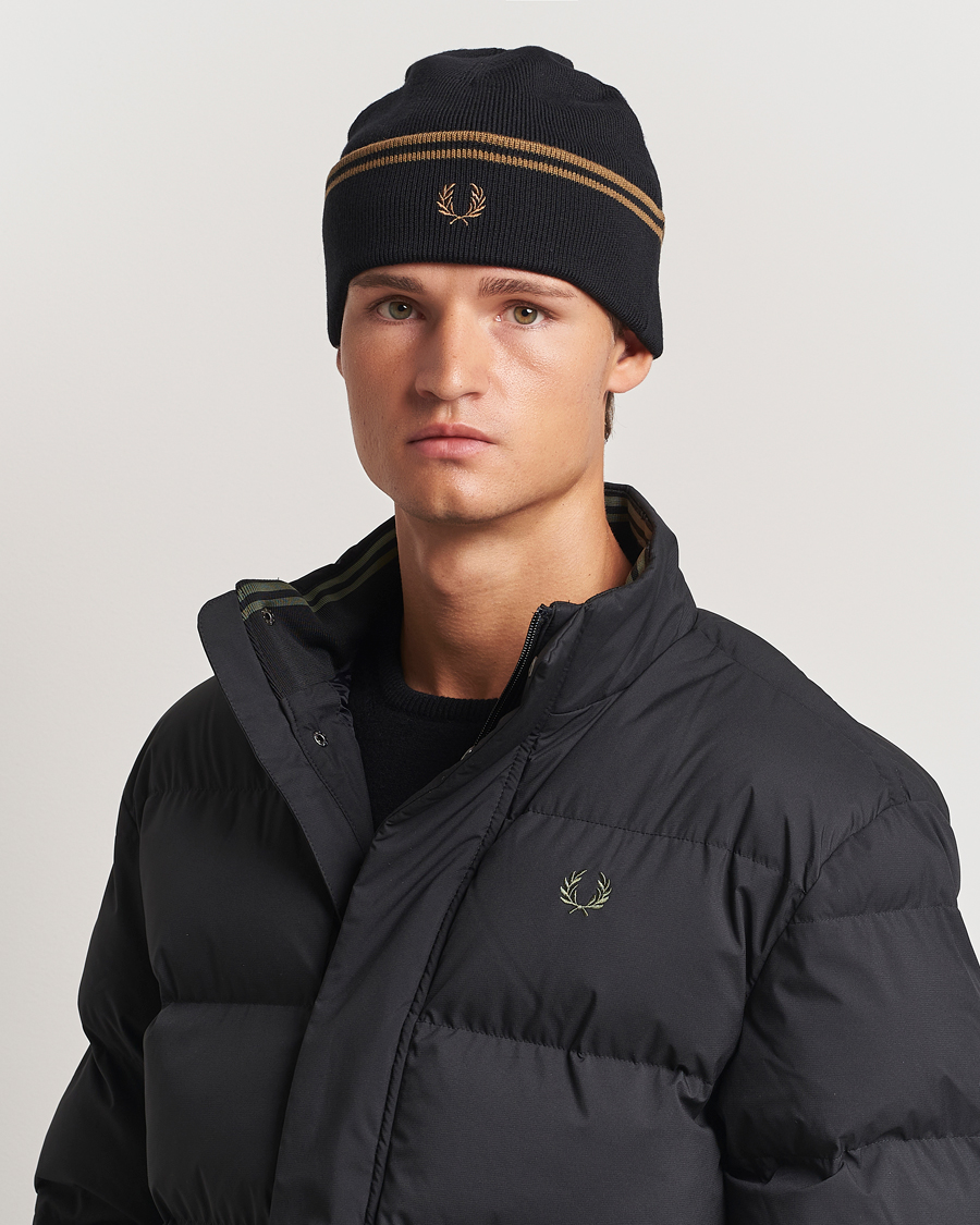 Herr |  | Fred Perry | Twin Tipped Merino Beanie Black