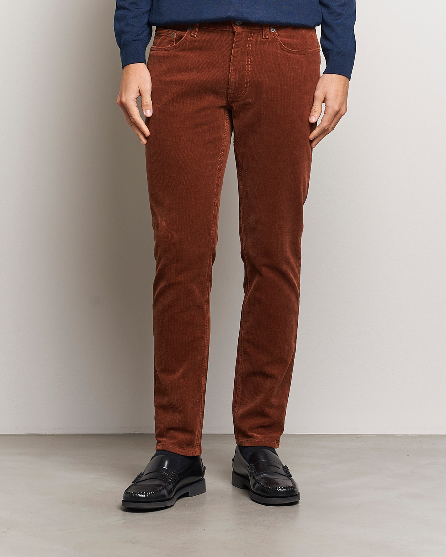 Herr |  | GANT | Cord 5-Pocket Jeans Chocolate Brown