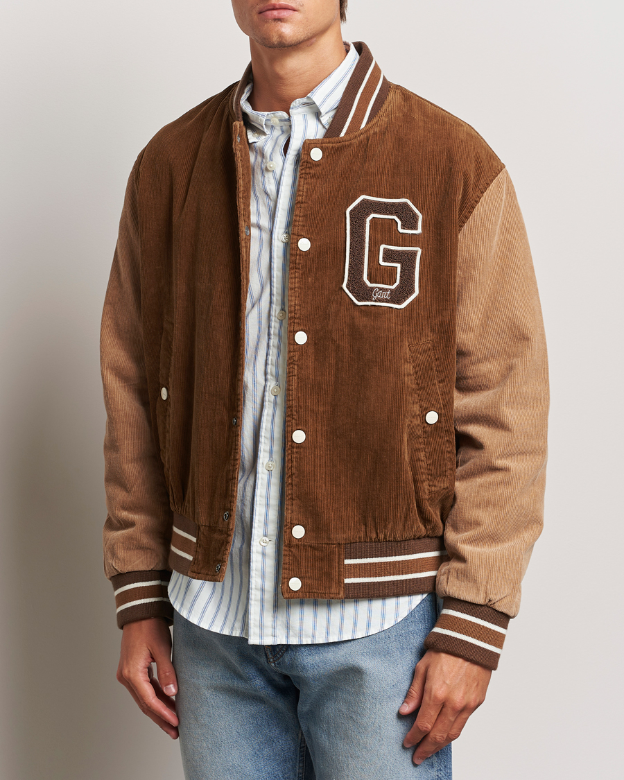 Herr |  | GANT | Cord Varsity Jacket Cacao Brown