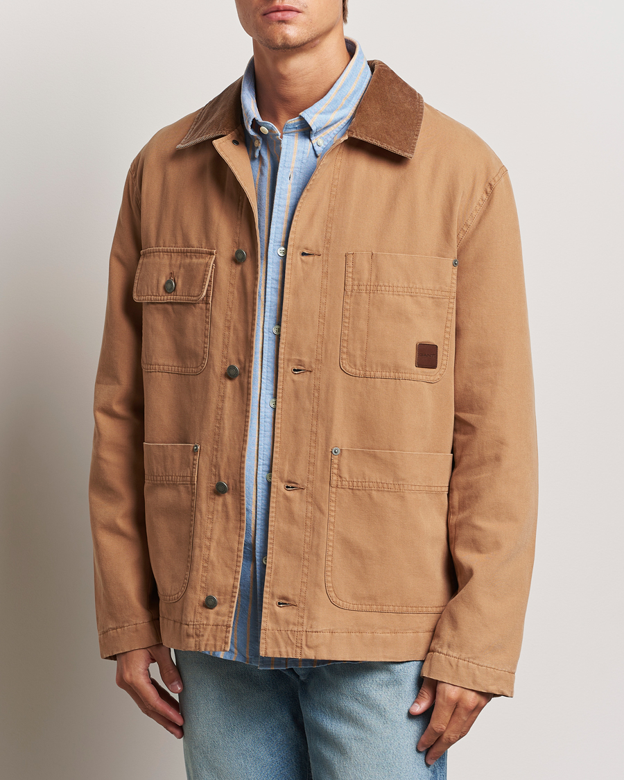 Herr |  | GANT | Cotton Work Jacket Roasted Walnut