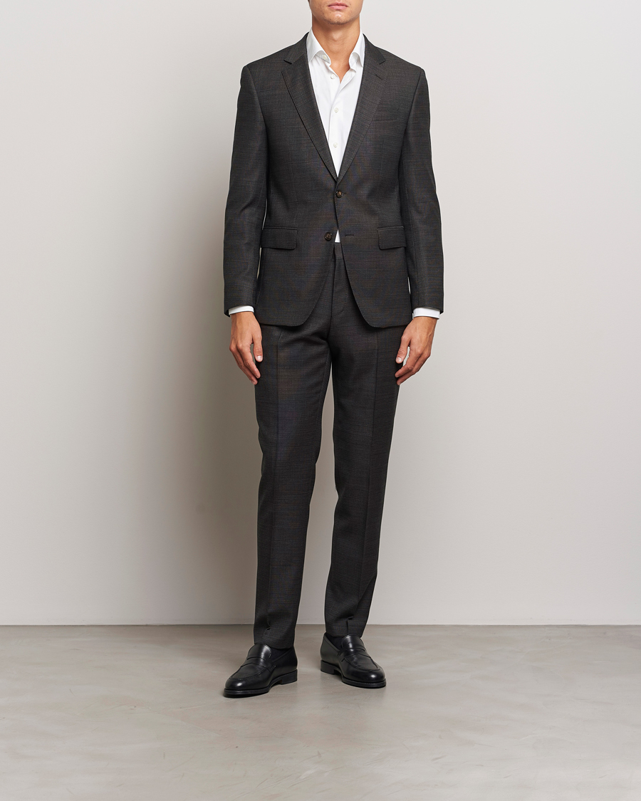 Herr | Business & Beyond - Formal | BOSS BLACK | Huge Wool Suit Open Green