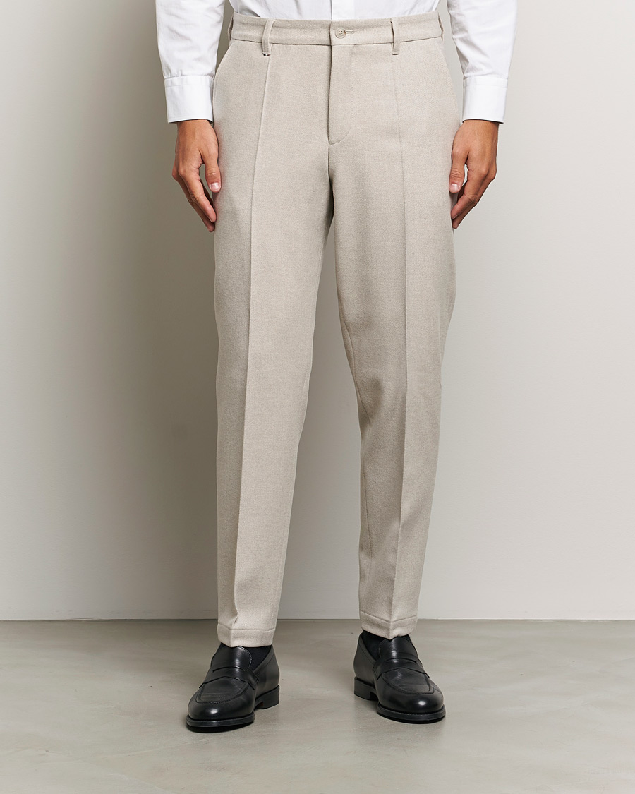 Herr | Business & Beyond - Formal | BOSS BLACK | Perin Wool Trousers Open White