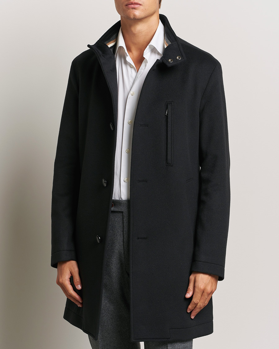 Herr |  | BOSS BLACK | Hyde Stand Up Collar Coat Black