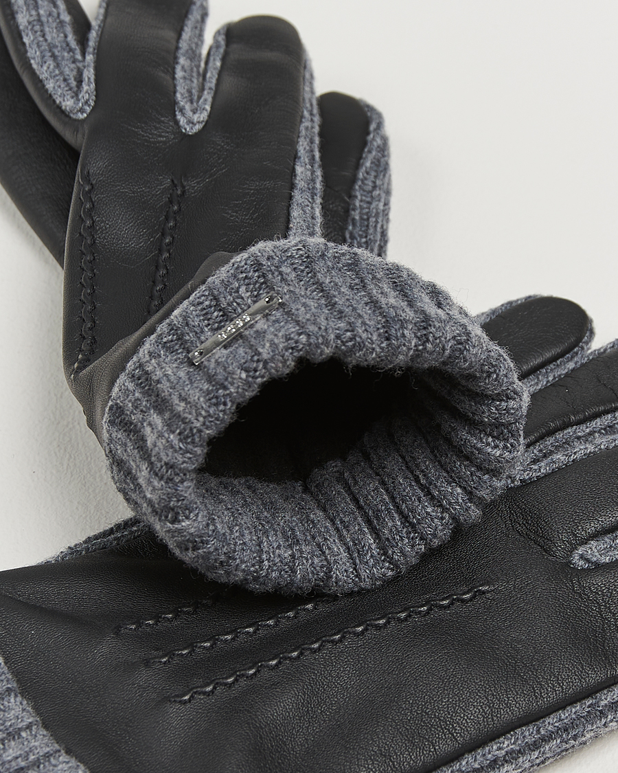 Herr |  | BOSS BLACK | Hyden Leather Gloves Black