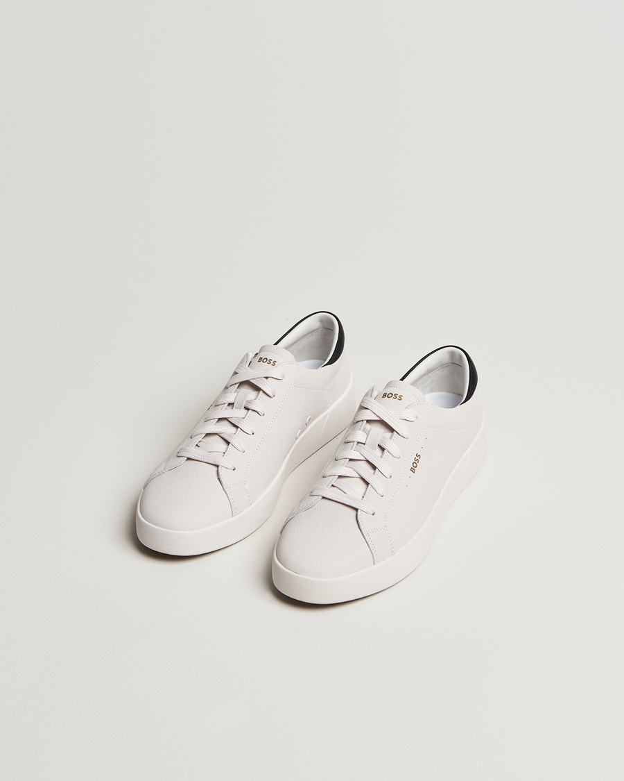 Herr |  | BOSS BLACK | Belwar Leather Sneaker Open White