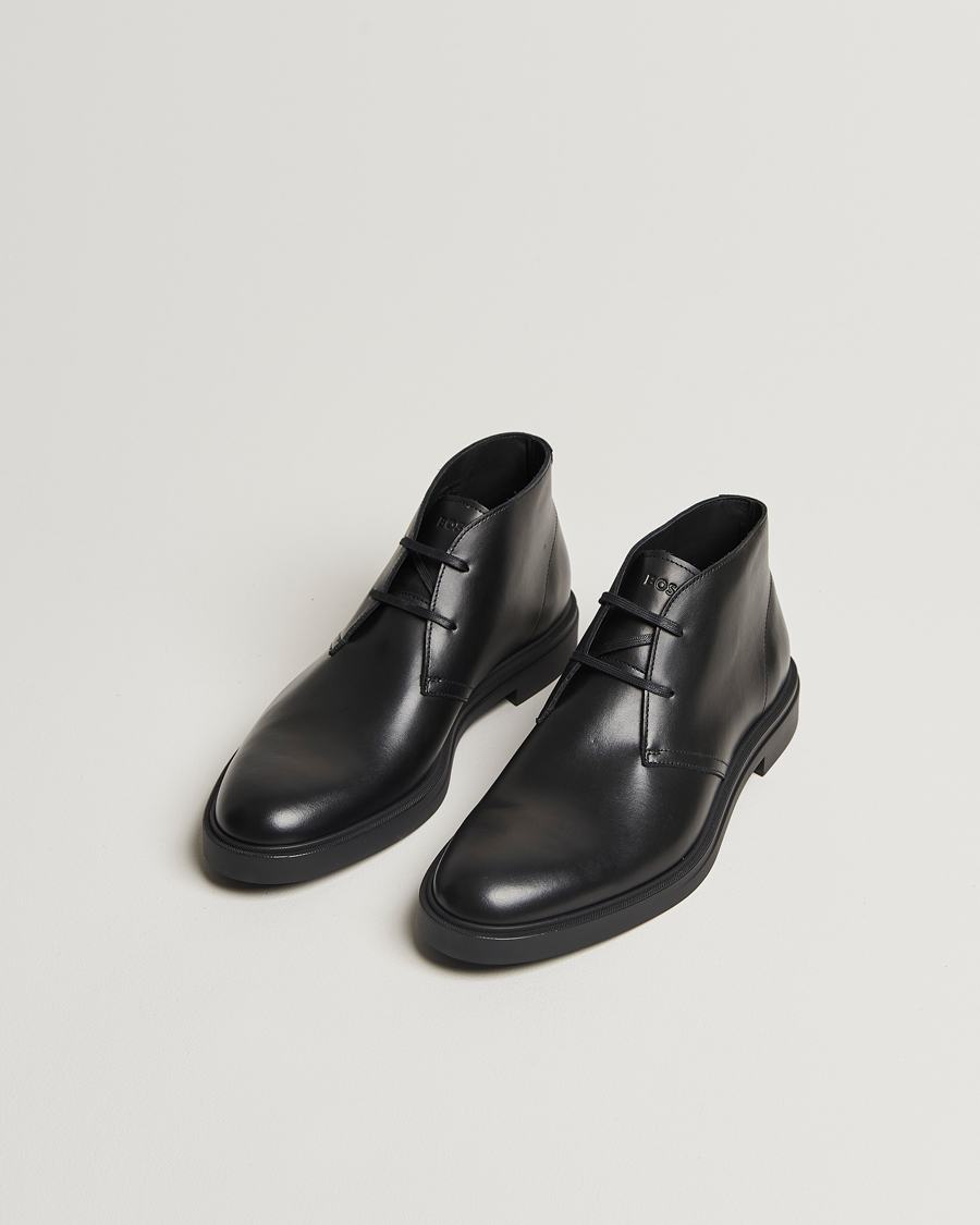 Herr | Chukka Boots | BOSS BLACK | Calev Leather Chukka Boot Black