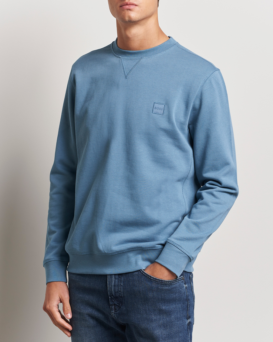 Herr |  | BOSS ORANGE | Westart Logo Sweatshirt Open Blue