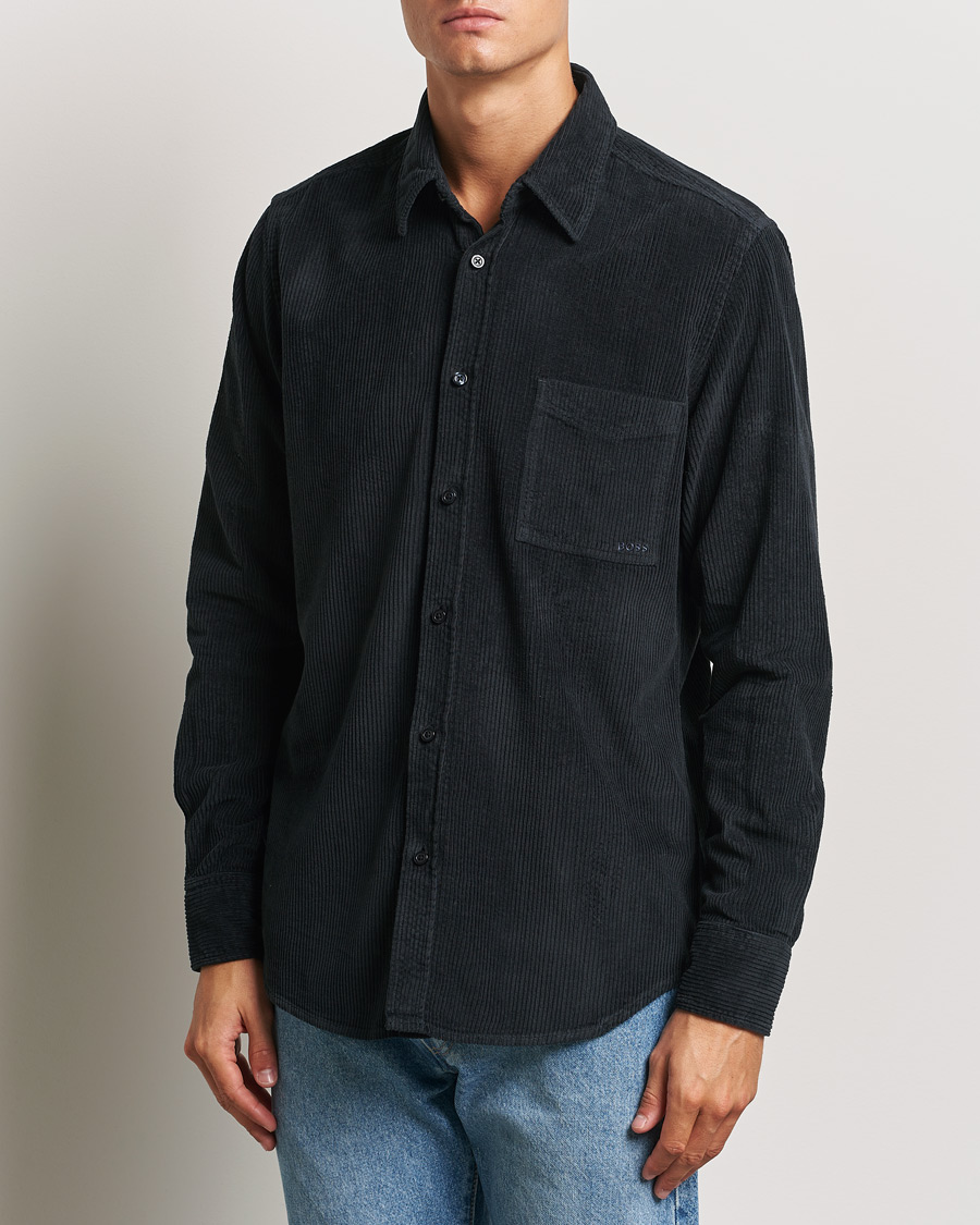 Herr |  | BOSS ORANGE | Relegant Corduroy Shirt Dark Blue