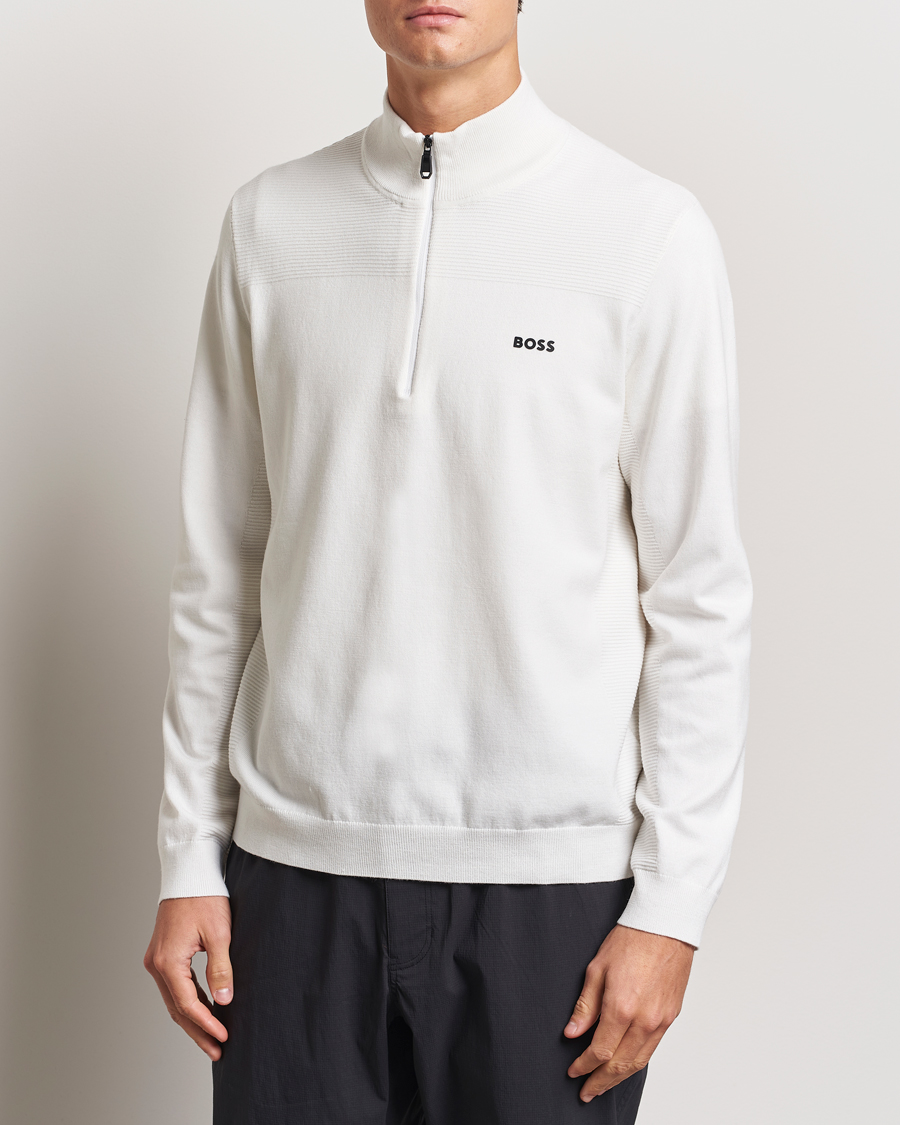 Herr |  | BOSS GREEN | Momentum Knitted Half Zip White